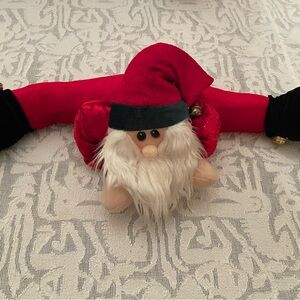 Vintage Red Plush Santa Draft Stopper